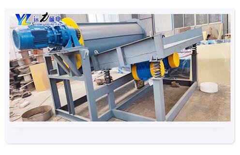 永磁筒式磁選機，江西永磁筒式磁選機結(jié)構(gòu)_江西永磁筒式磁選機結(jié)構(gòu)設(shè)備質(zhì)量不吸鐵如何處理