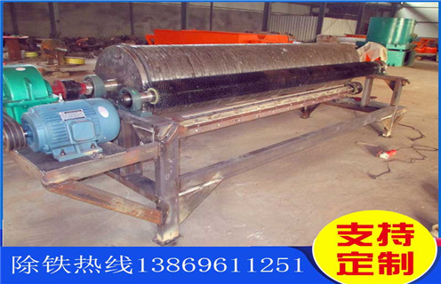 永磁筒式磁選機，煙臺永磁筒式磁選機_遠力煙臺永磁筒式磁選機批發(fā)生產(chǎn)廠家的結(jié)構(gòu)磁場分布圖